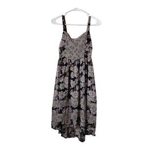 Mudd Dress Womens Small Halter Sleeveless High Low Hem Floral